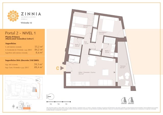 2 sypialnia Apartament na sprzedaż w San Pedro de Alcántara Pueblo, Marbella z basenem garażem - 440 500 € (Ref: 8769767)