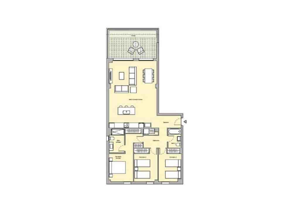 3 makuuhuone Huoneisto vuokrattavana paikassa Estepona mukana uima-altaan 
autotalli - 3 850 € (Ref: 8993510)