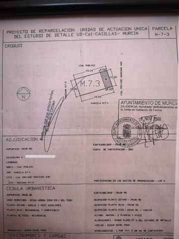 Bouwgrond te koop in Casillas, Murcia stad - € 70.000 (Ref: 9614031)