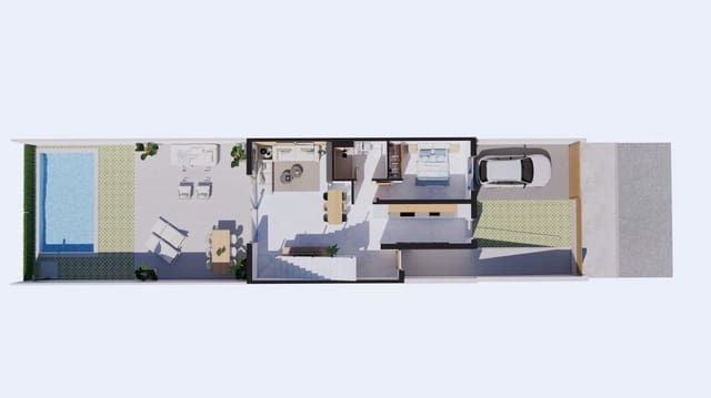 3 slaapkamer Villa te koop in Murcia stad met zwembad garage - € 357.000 (Ref: 9318099)