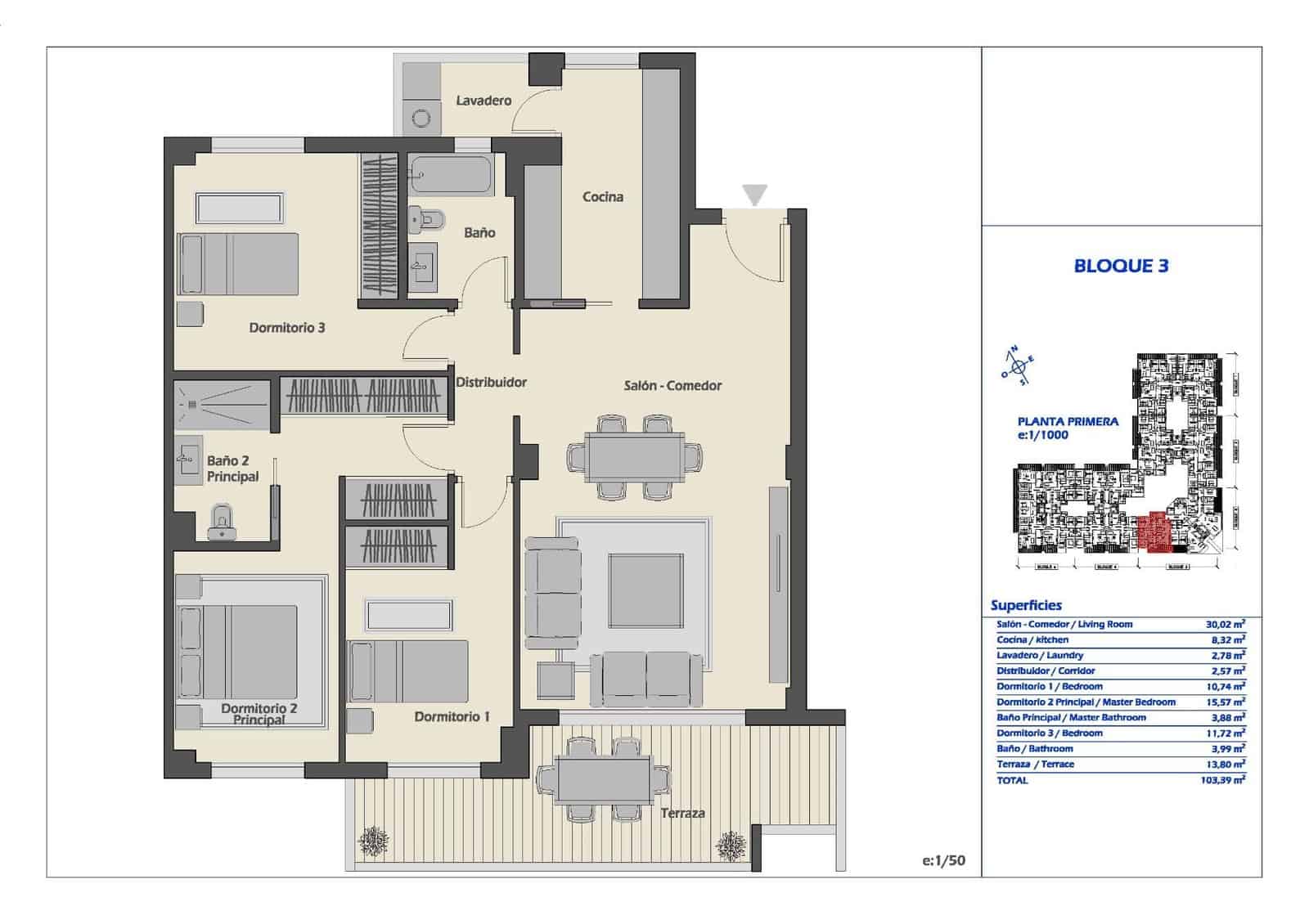 3 bedroom Apartment for sale in Nueva Andalucia with pool garage - € 493,000 (Ref: 7960814)