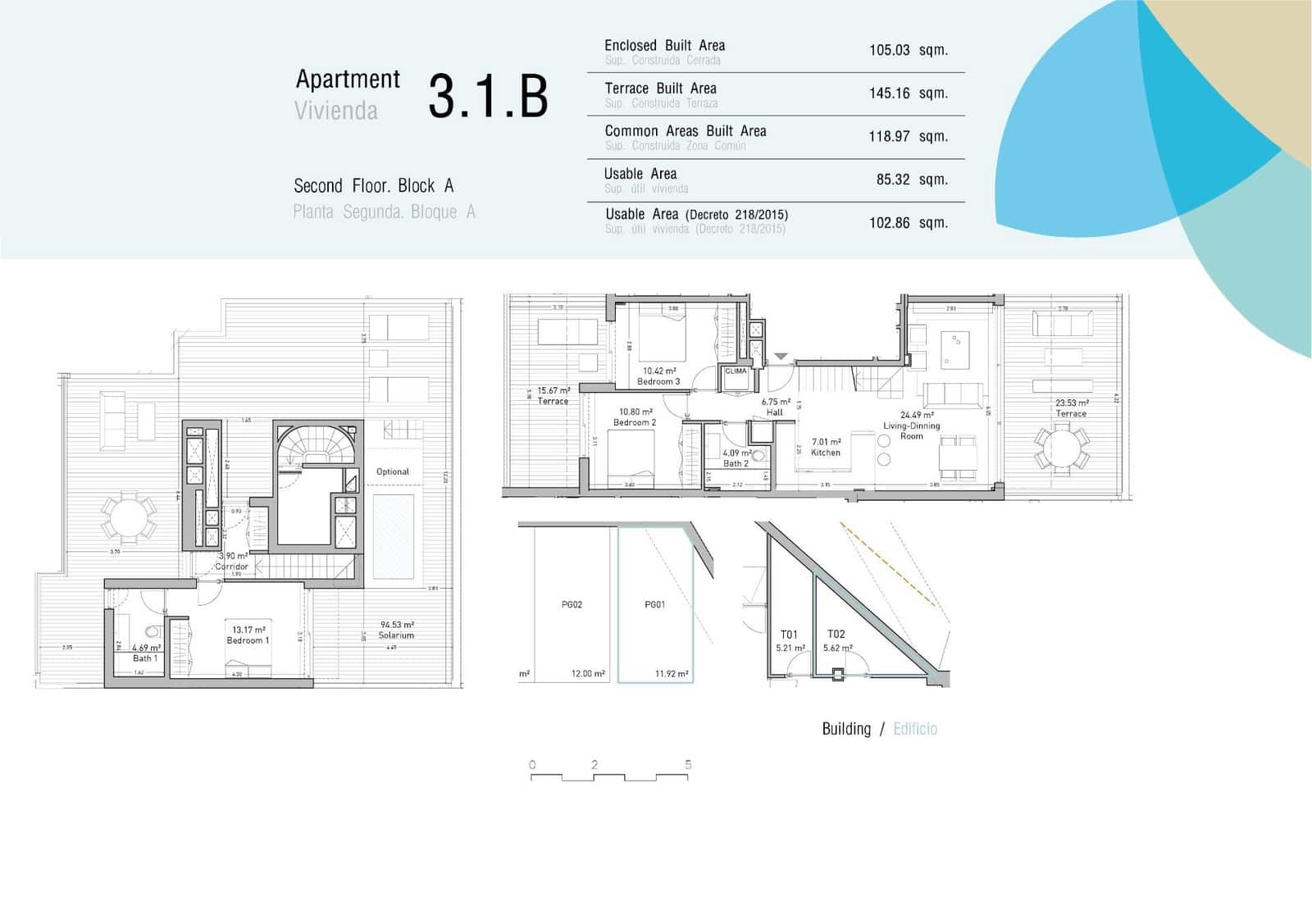 3 chambre Penthouse à vendre à Estepona avec piscine - 607 000 € (Ref: 7979184)