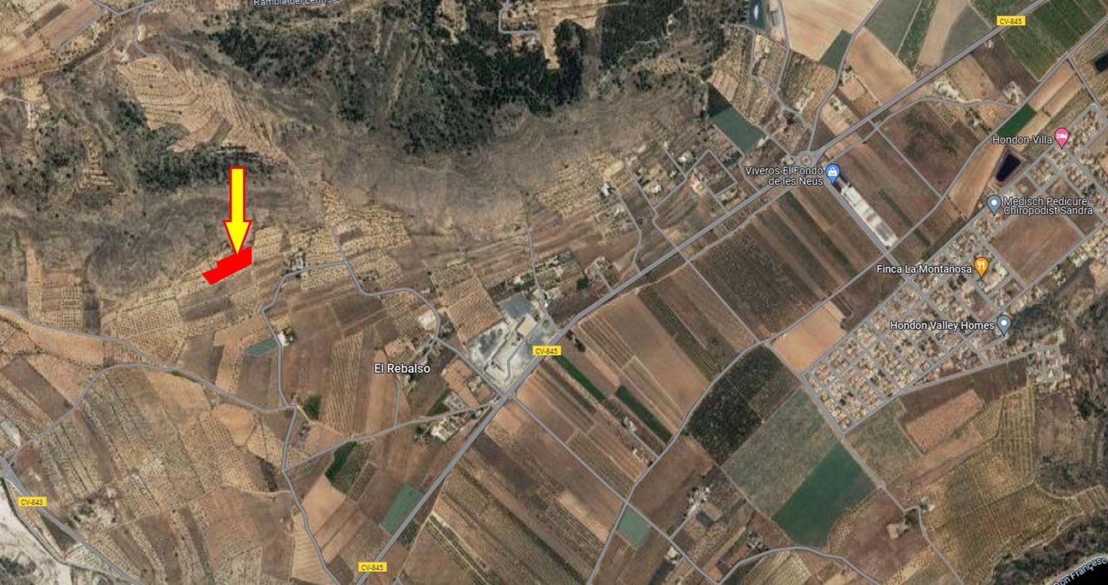 Ubebygd land til salgs i Hondon de las Nieves - € 19 990 (Ref: 8033755)