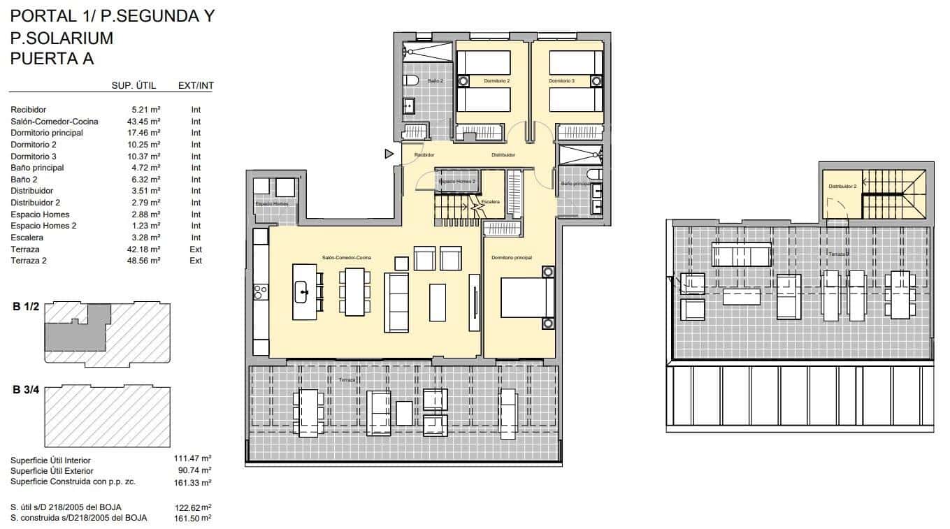 3 sovrum Takvåning till salu i Estepona med pool - 1 100 000 € (Ref: 8786548)