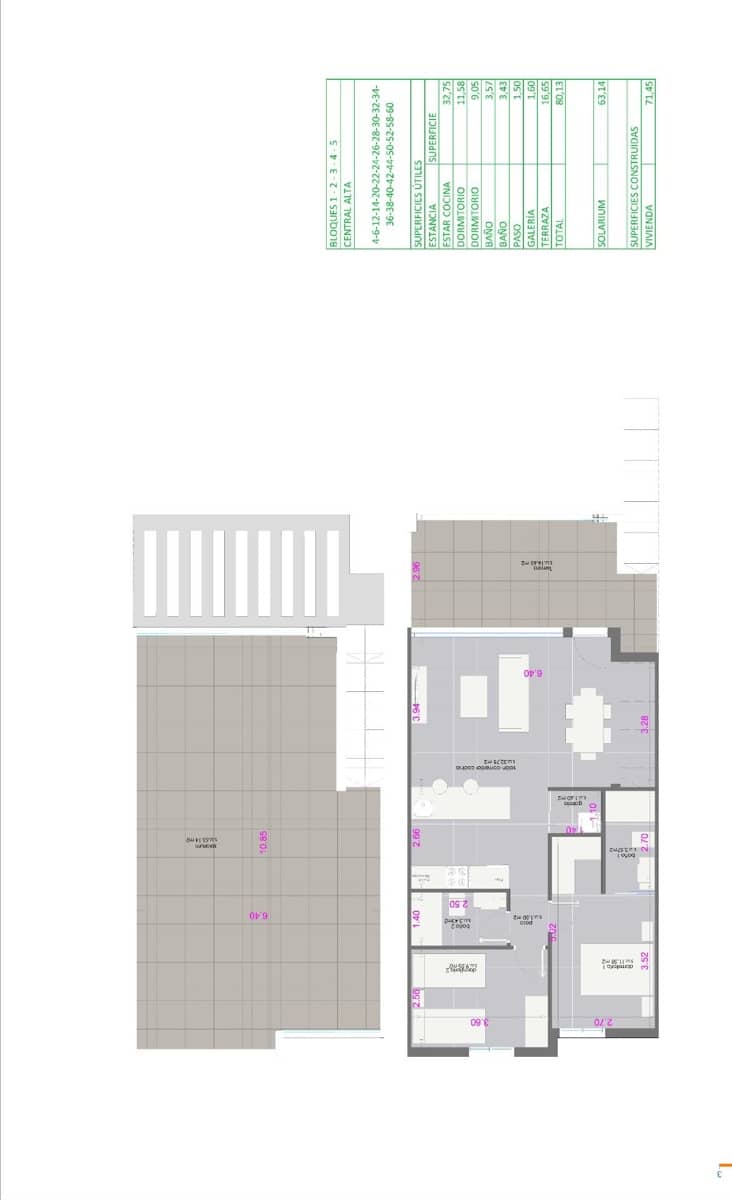 Bungalow de 2 habitaciones en Pilar de la Horadada en venta con piscina - 340.000 € (Ref: 8999026)