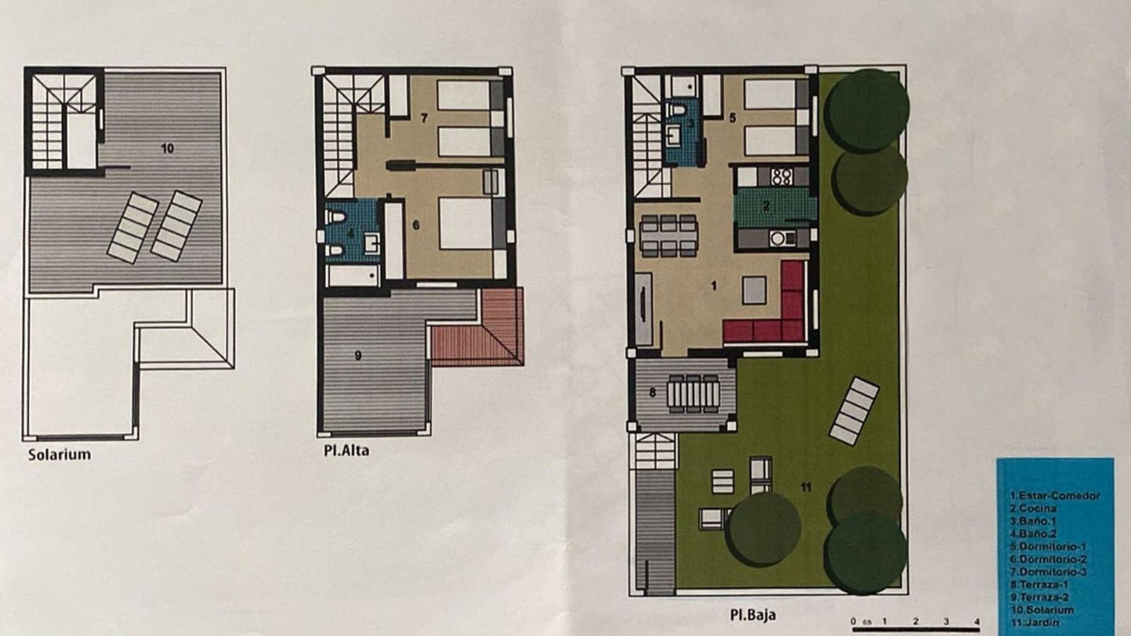 4 camera da letto Villetta Bifamiliare in vendita in Los Balcones con piscina - 209.900 € (Rif: 9081588)