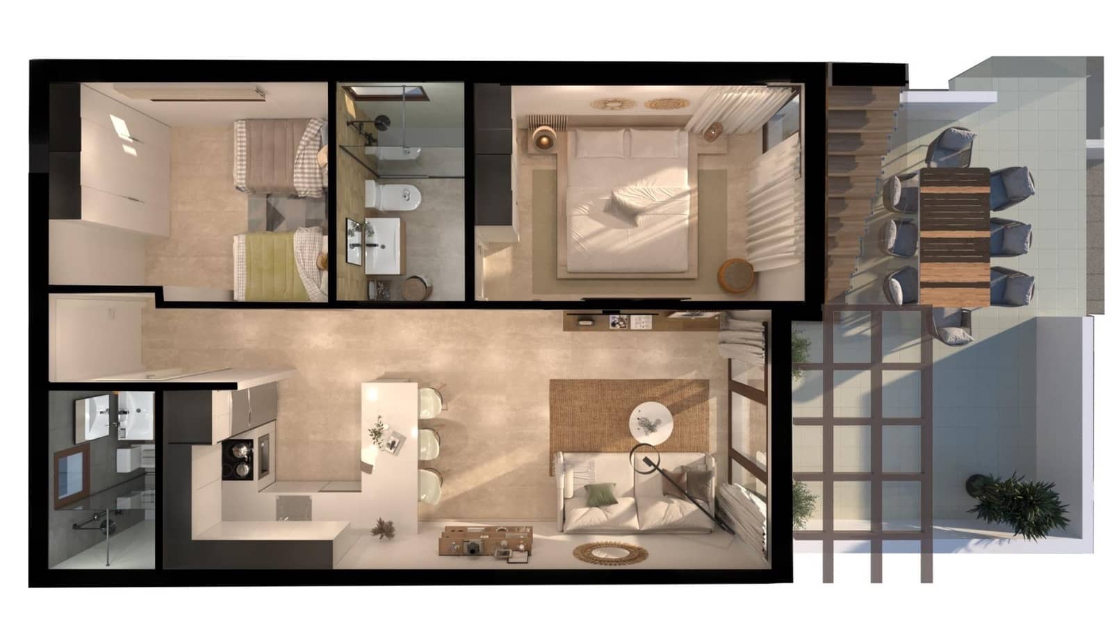 Apartamento de 2 habitaciones en Vera en venta con piscina - 237.300 € (Ref: 9347509)