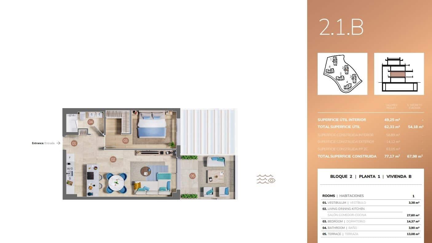 1 soveværelse Lejlighed til salg i Cerro del Aguila med swimmingpool - € 395.000 (Ref: 9605092)