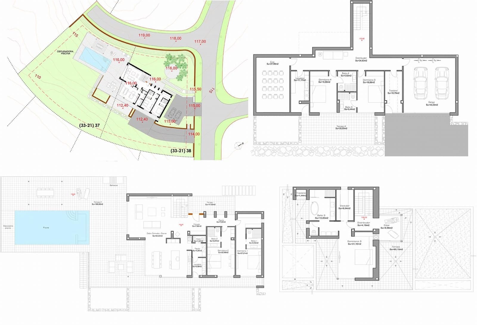 5 quarto Moradia para venda em Las Colinas Golf com piscina garagem - 2 700 000 € (Ref: 9674352)