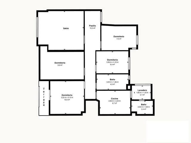 4 soverom Leilighet til salgs i Camino de Ronda - Rosaleda, Granada by - € 255 000 (Ref: 9759079)