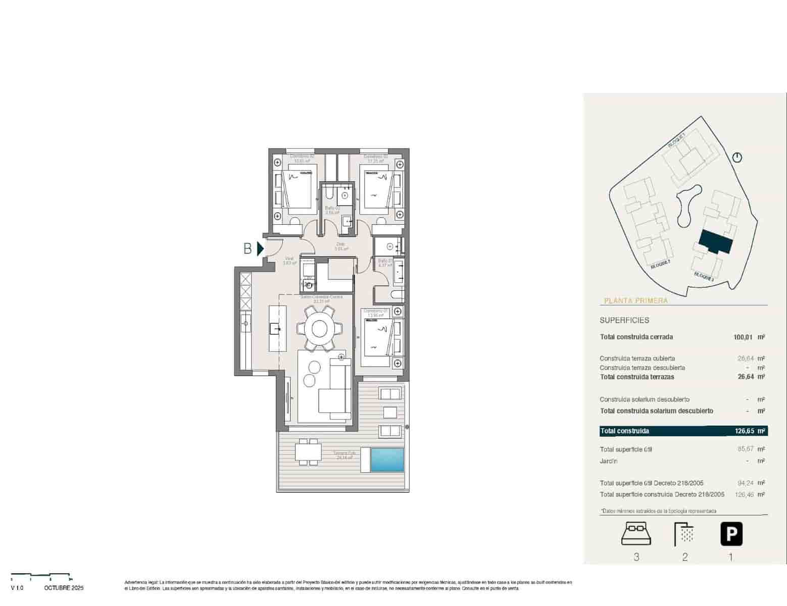 3 sovrum Lägenhet till salu i Monda med pool - 575 000 € (Ref: 9799719)