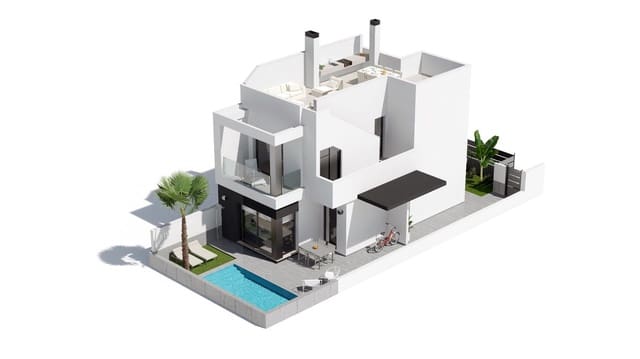 3 makuuhuone Huvila myytävänä paikassa Santiago de la Ribera, San Javier mukana uima-altaan 
autotalli - 447 700 € (Ref: 7864167)