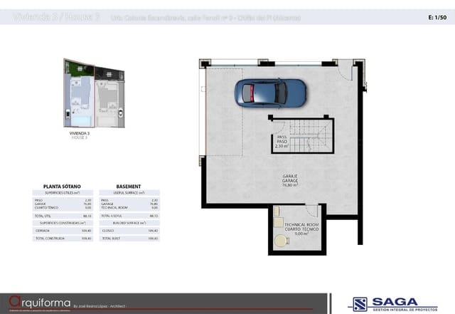 3 quarto Moradia Geminada para venda em Alfaz del Pi / L'Alfàs del Pi com piscina garagem - 675 000 € (Ref: 8428530)