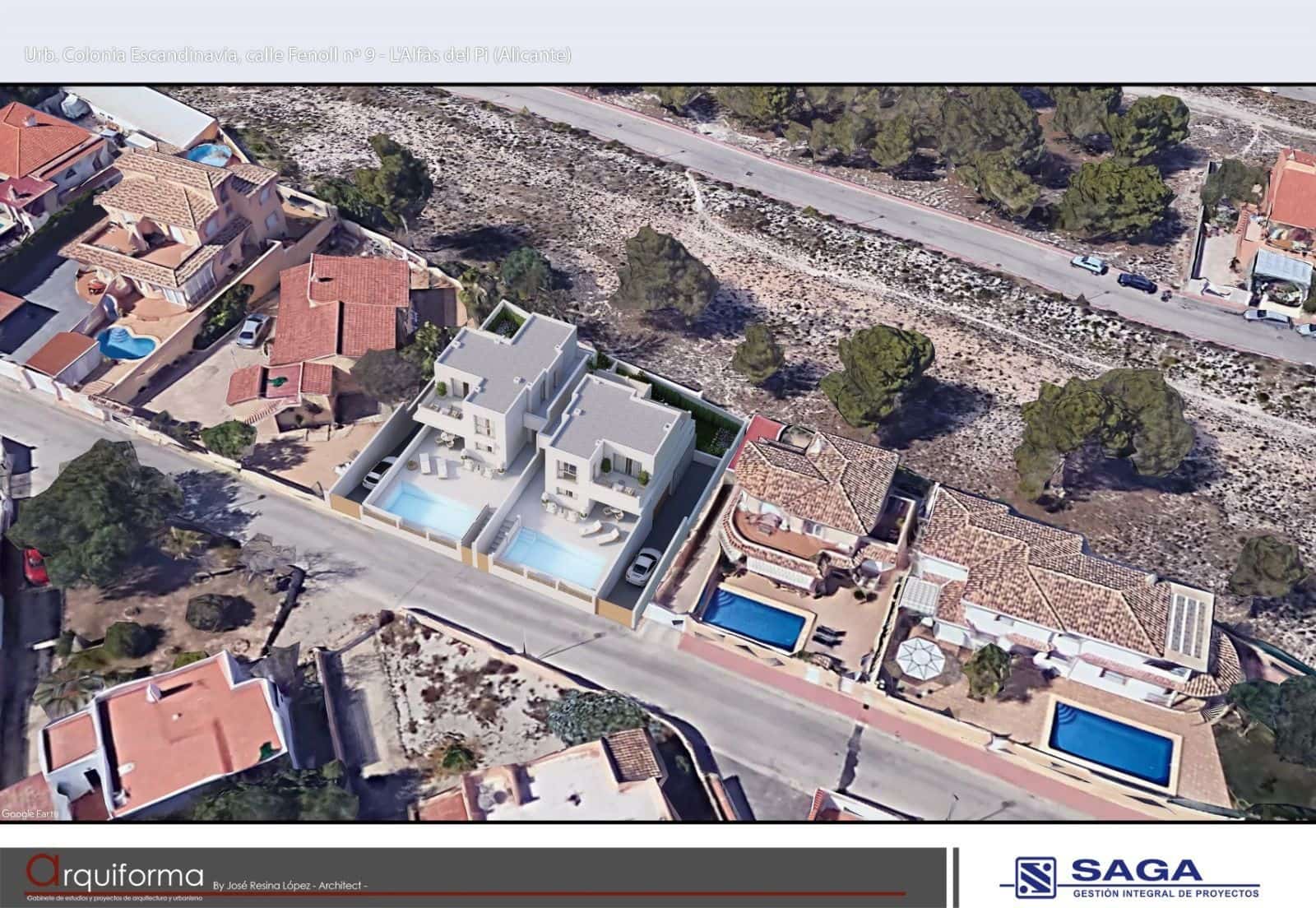 3 slaapkamer Halfvrijstaande villa te koop in Alfaz del Pi / L'Alfas del Pi met zwembad garage - € 675.000 (Ref: 8428530)