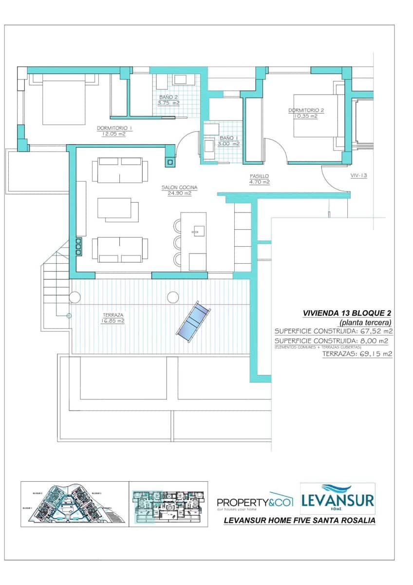 2 bedroom Apartment for sale in Torre-Pacheco with pool garage - € 388,900 (Ref: 9719521)