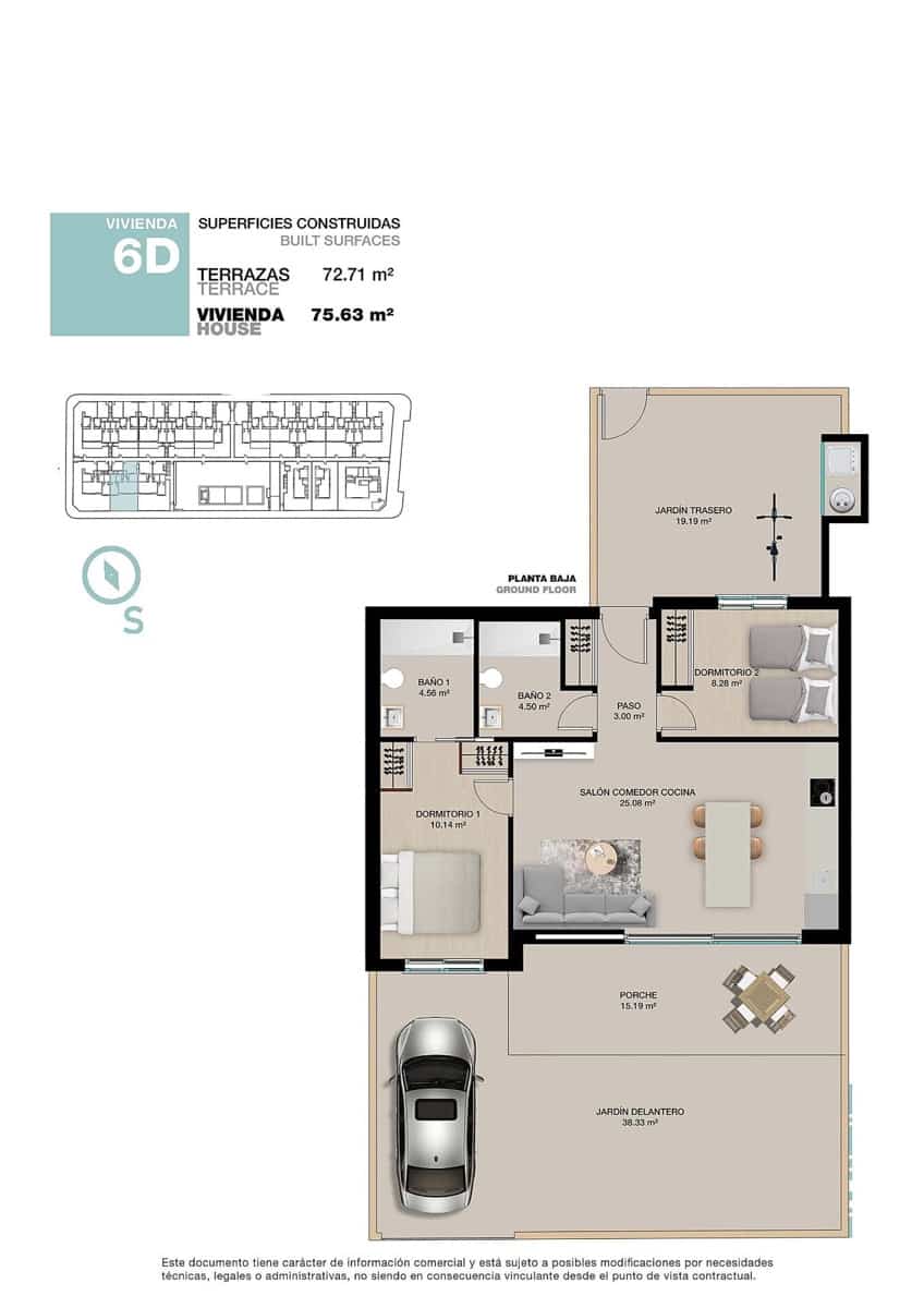 2 soveværelse Bungalow til salg i Pilar de la Horadada med swimmingpool garage - € 375.000 (Ref: 10048098)