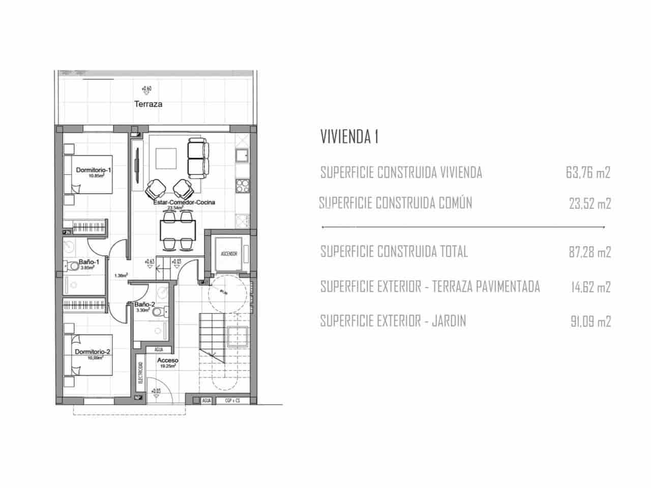 2 slaapkamer Flat te koop in Palma de Mallorca - € 395.000 (Ref: 10072780)