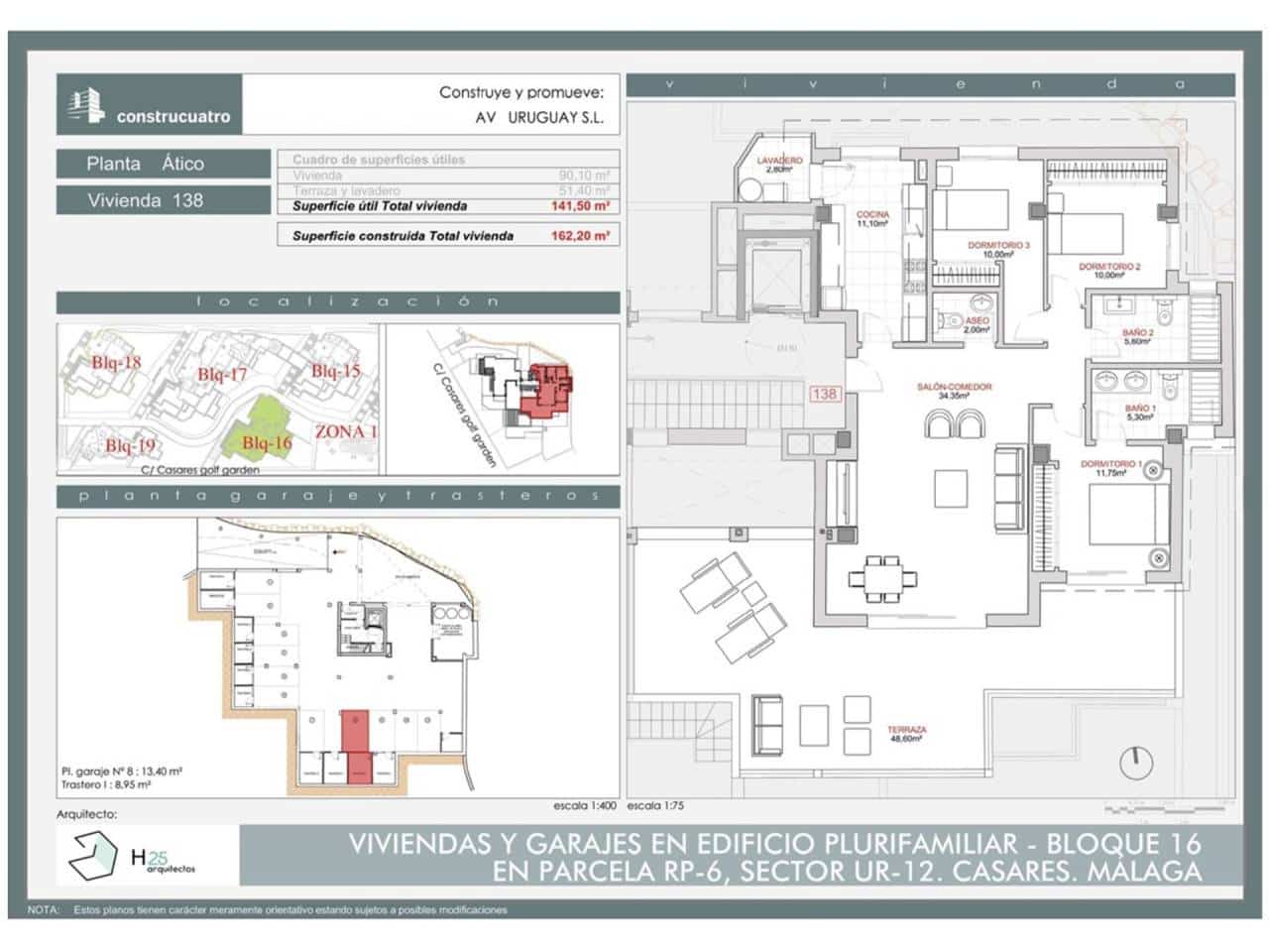 3 bedroom Penthouse for sale in Casares with pool garage - € 561,800 (Ref: 7842224)