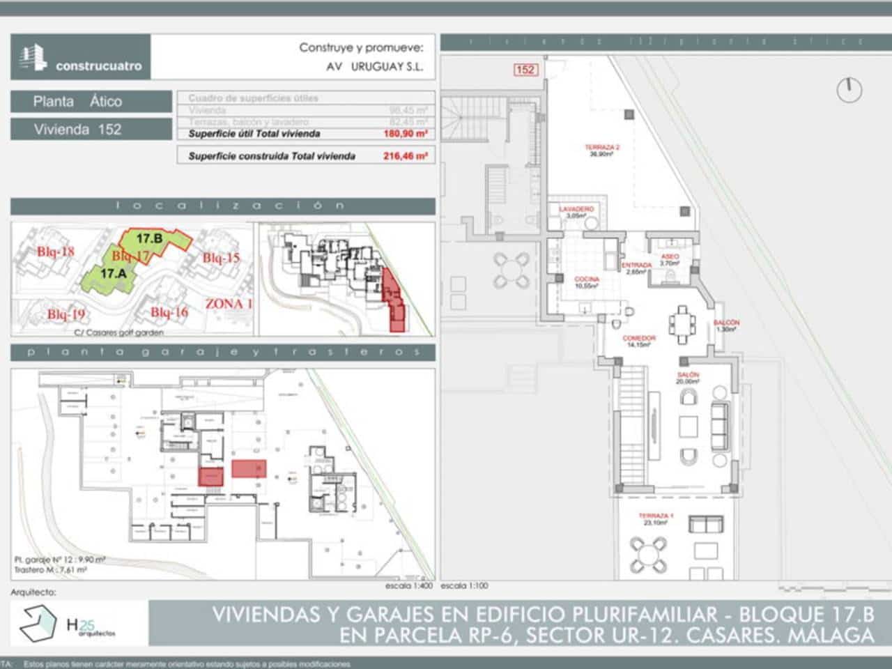 3 bedroom Penthouse for sale in Casares with pool garage - € 640,000 (Ref: 8936515)