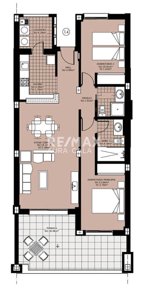 2 soverom Leilighet til salgs i Cala Ratjada med svømmebasseng - € 395 000 (Ref: 9893244)