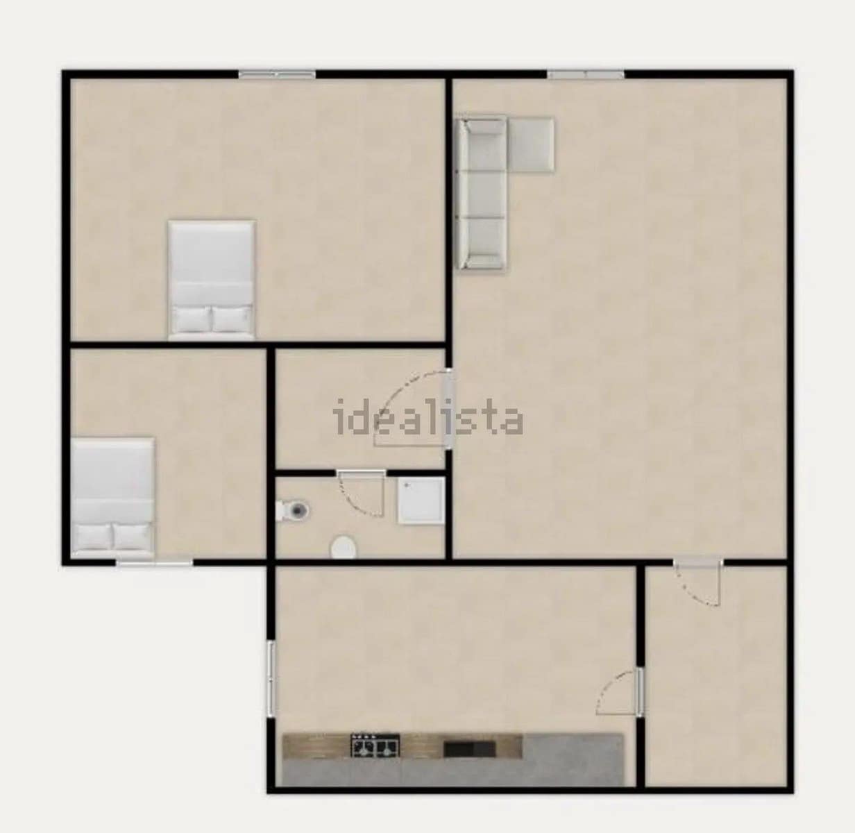 2 sypialnia Apartament na sprzedaż w Miasto Malaga - 362 000 € (Ref: 10019306)