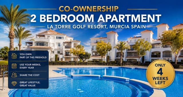 2 quarto Apartamento para venda em La Torre Golf Resort, Torre-Pacheco com piscina - 5 000 € (Ref: 7002451)