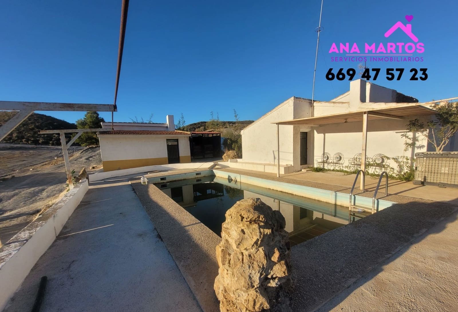 3 slaapkamer Finca/Landhuis te koop in Purias met zwembad garage - € 225.000 (Ref: 8149838)