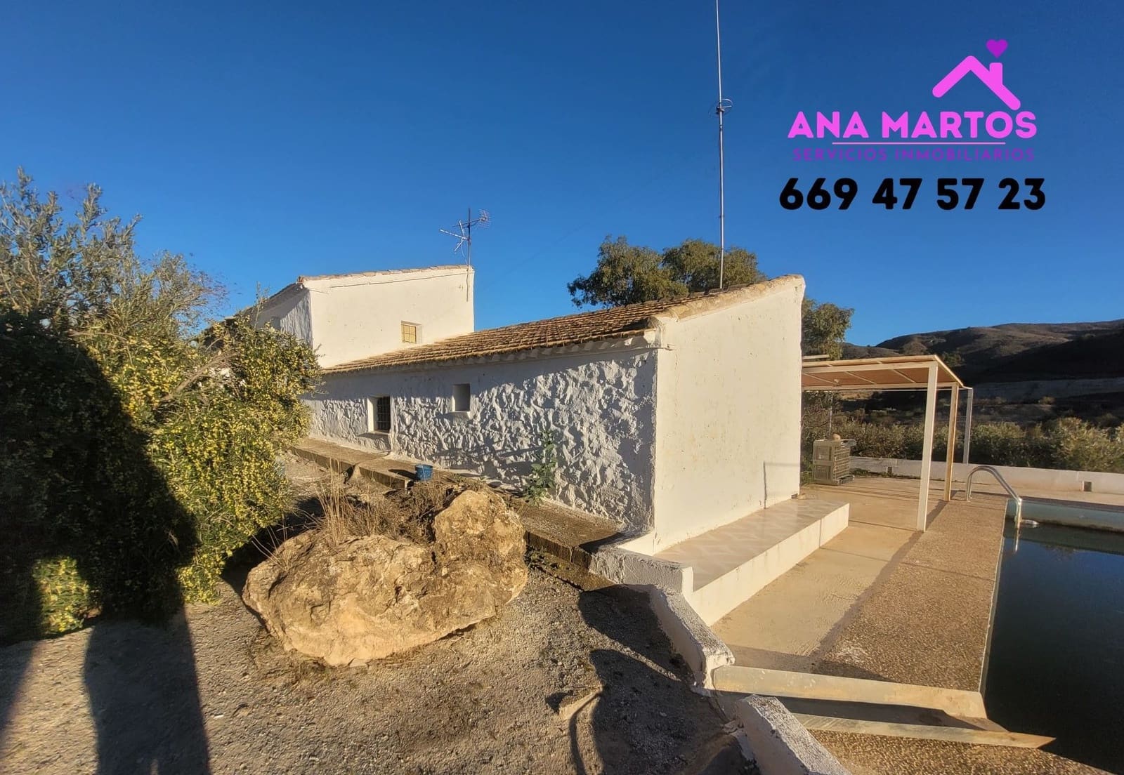 3 slaapkamer Finca/Landhuis te koop in Purias met zwembad garage - € 225.000 (Ref: 8149838)