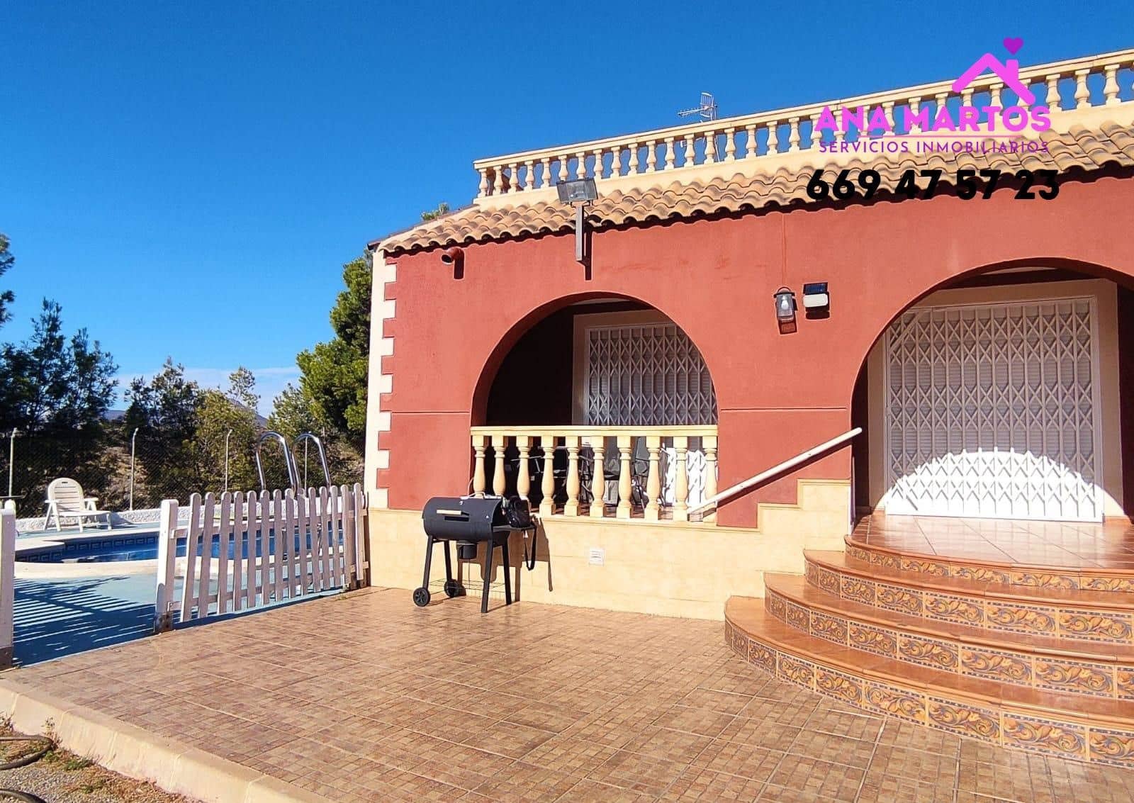 4 soveværelse Finca/Landehus til salg i Aguilas med swimmingpool - € 320.000 (Ref: 8773244)