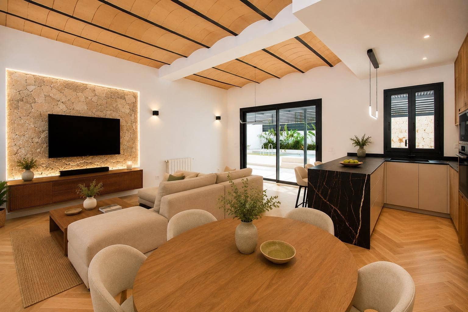 3 soveværelse Byhus til salg i Palma de Mallorca med swimmingpool garage - € 1.190.000 (Ref: 10024206)