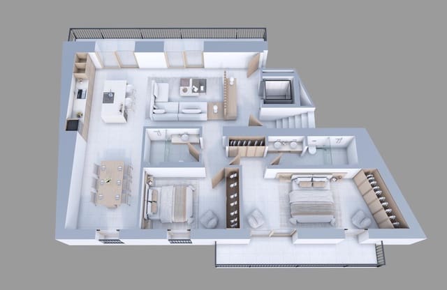 2 sypialnia Apartament na sprzedaż w Foners, Palma de Mallorca - 1 343 000 € (Ref: 9752052)