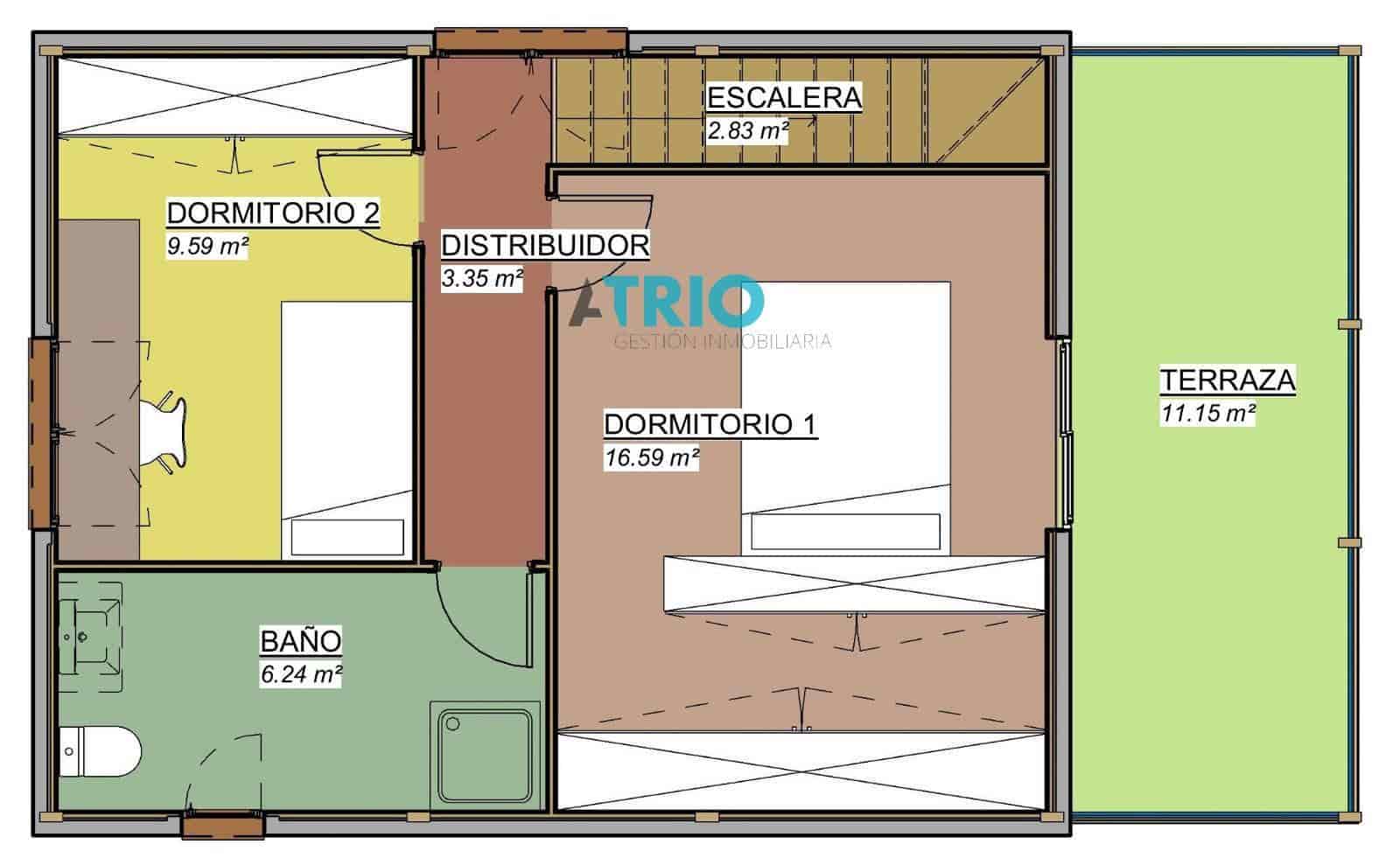 2 makuuhuone Huvila myytävänä paikassa Arcos mukana 
autotalli - 210 000 € (Ref: 9645867)