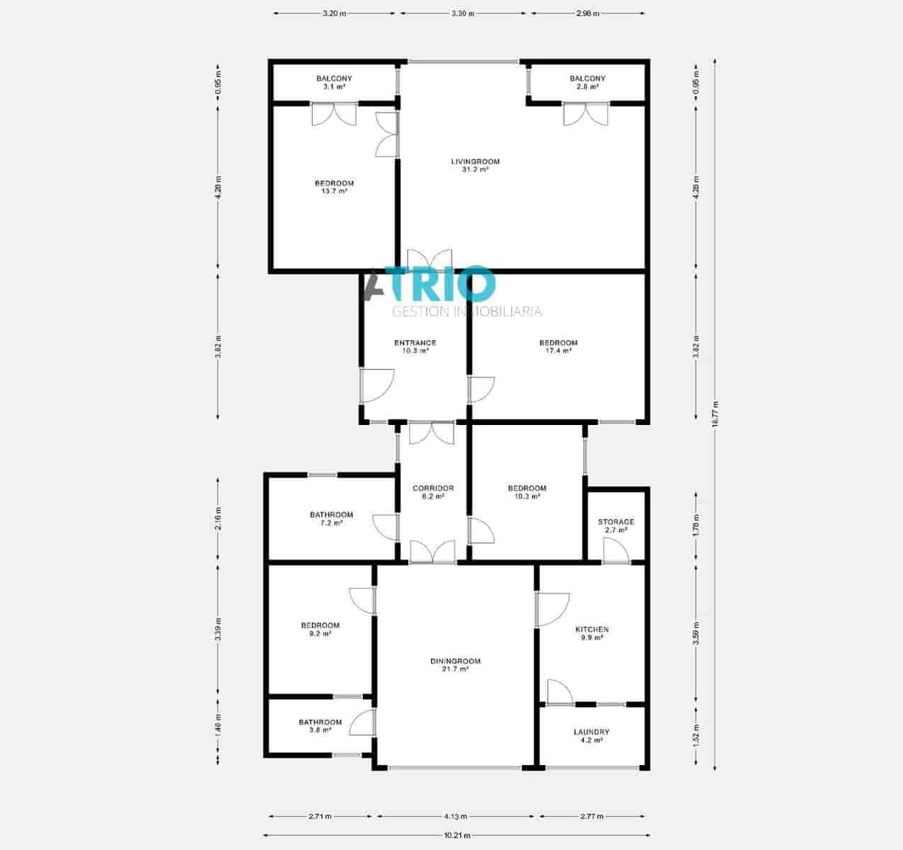 3 sypialnia Penthouse na sprzedaż w Palma de Mallorca z garażem - 845 000 € (Ref: 9664360)