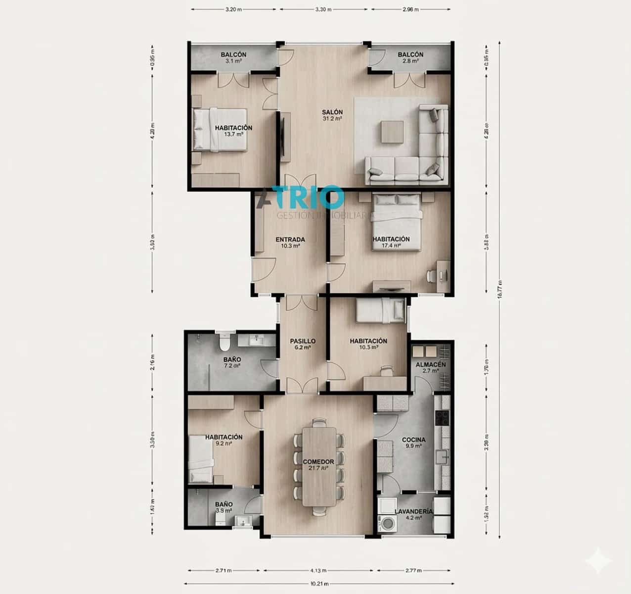 3 bedroom Penthouse for sale in Palma de Mallorca with garage - € 845,000 (Ref: 9664360)