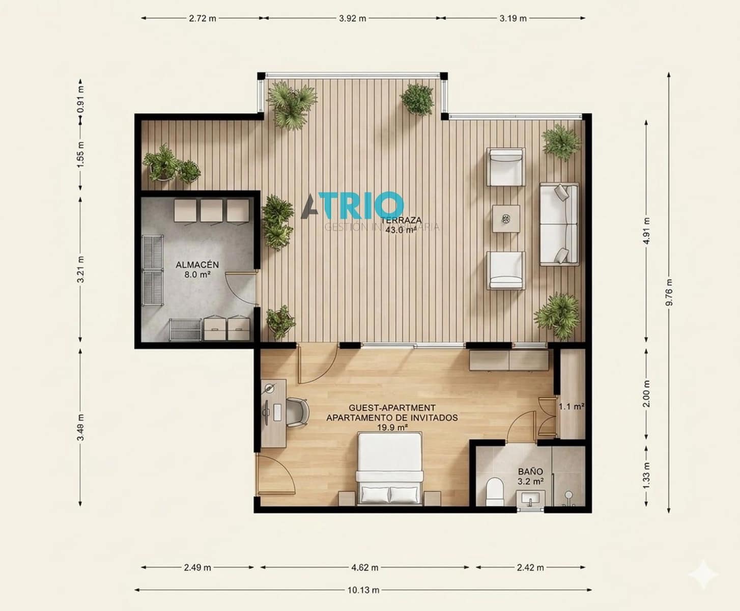 3 bedroom Penthouse for sale in Palma de Mallorca with garage - € 845,000 (Ref: 9664360)