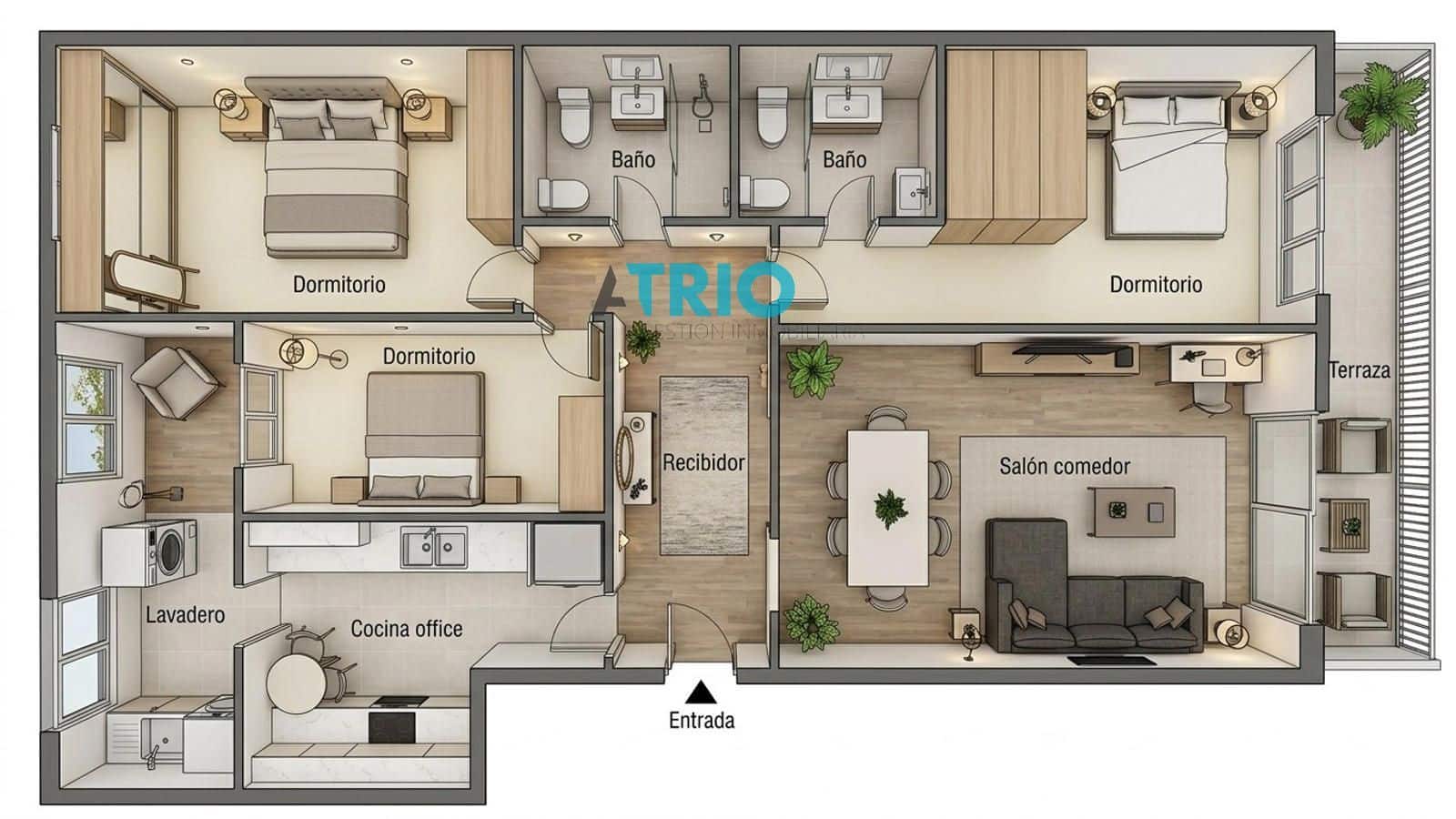 3 Zimmer Wohnung zu verkaufen in Palma de Mallorca mit Garage - 425.000 € (Ref: 9723565)