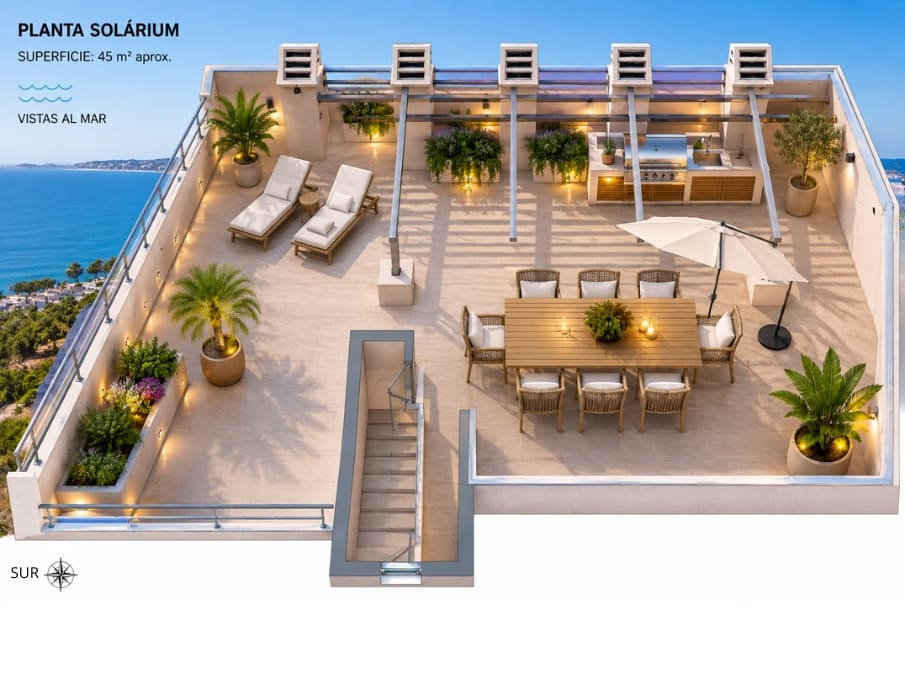 3 bedroom Penthouse for sale in Benalmadena with pool garage - € 695,000 (Ref: 9872060)