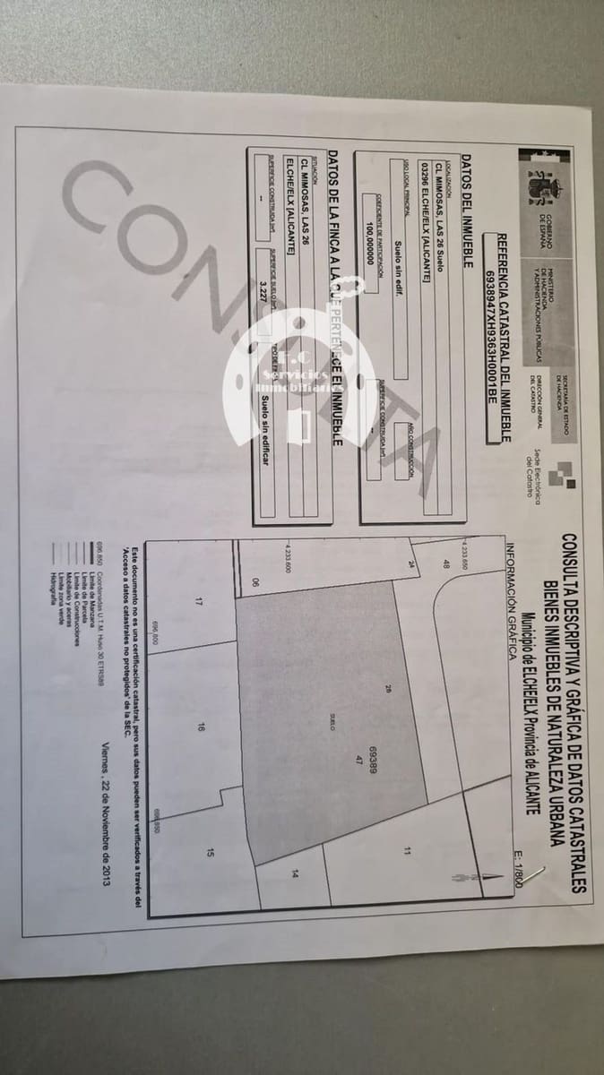 Building Plot for sale in Elche / Elx - € 278,000 (Ref: 10007831)