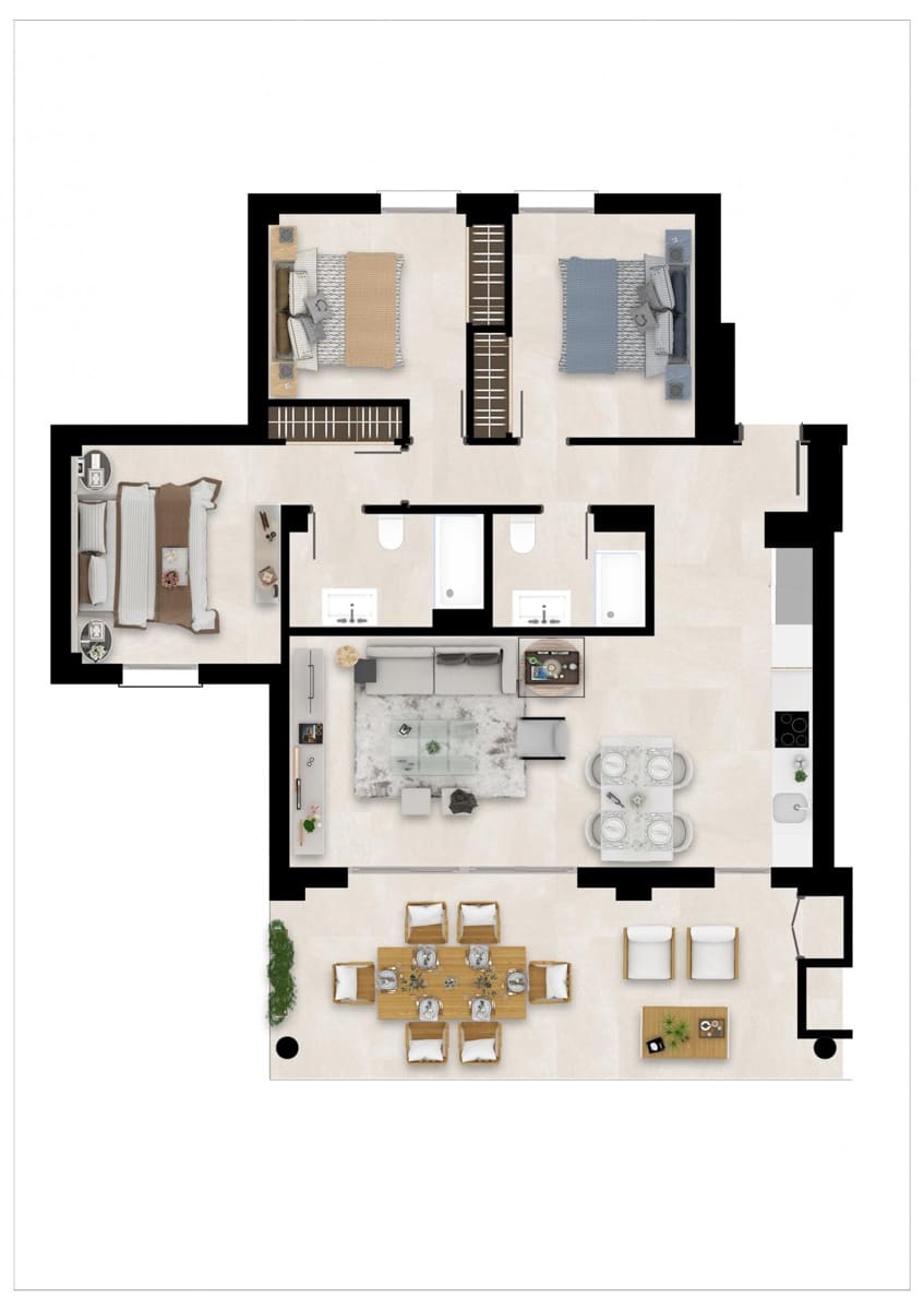 3 bedroom Apartment for sale in Mijas with pool - € 445,000 (Ref: 9493993)