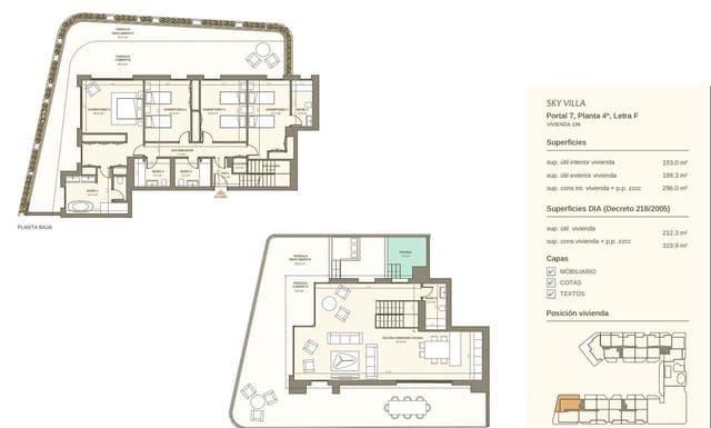 4 makuuhuone Kattohuoneisto myytävänä paikassa San Pedro de Alcantara, Marbella mukana uima-altaan - 2 953 200 € (Ref: 9520835)