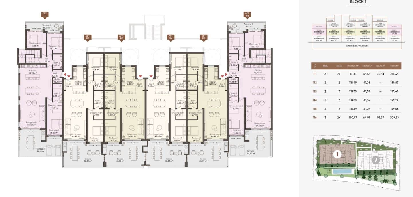 4 Zimmer Apartment zu verkaufen in New Golden Mile mit Pool - 1.055.000 € (Ref: 9536785)