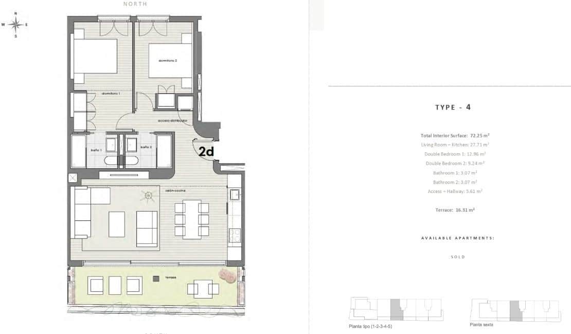 2 Zimmer Apartment zu verkaufen in Estepona mit Pool - 530.000 € (Ref: 9551456)