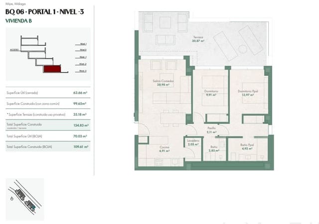 2 Zimmer Apartment zu verkaufen in La Cala de Mijas, Mijas mit Pool - 520.000 € (Ref: 9576691)