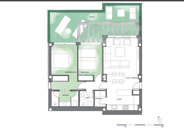 2 Zimmer Apartment zu verkaufen in La Cala de Mijas, Mijas mit Pool - 890.000 € (Ref: 9583522)