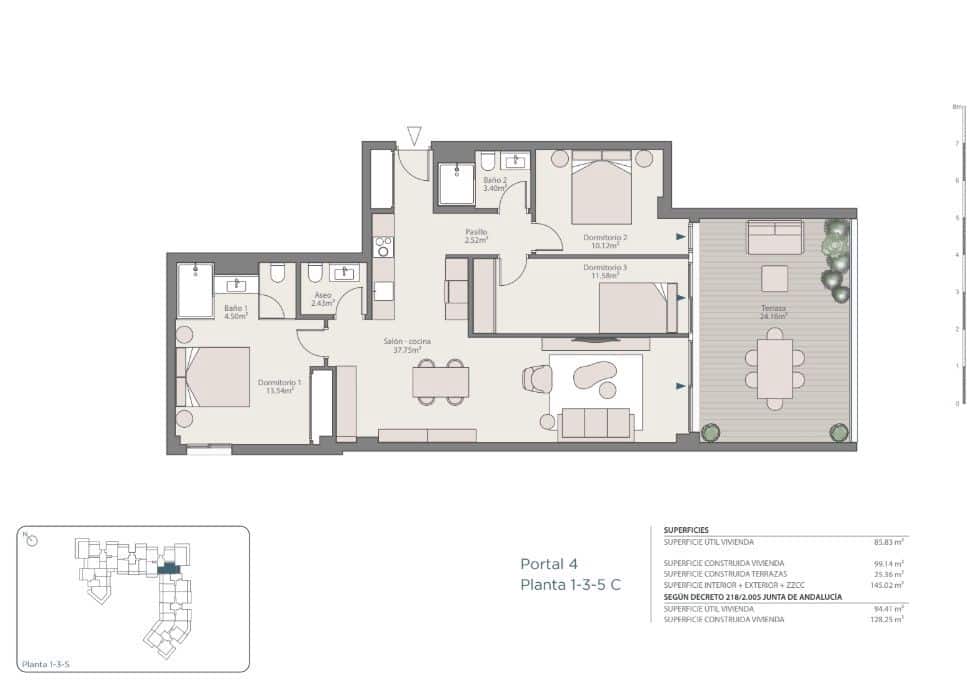3 Zimmer Apartment zu verkaufen in Fuengirola mit Pool - 429.000 € (Ref: 9596103)