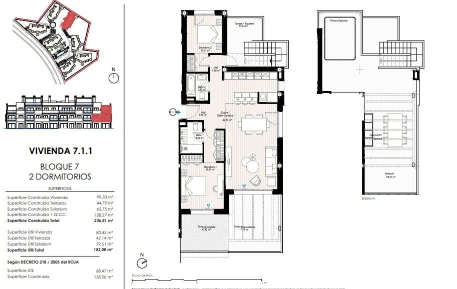 2 sypialnia Penthouse na sprzedaż w Bahia de Casares z basenem - 599 000 € (Ref: 9608047)