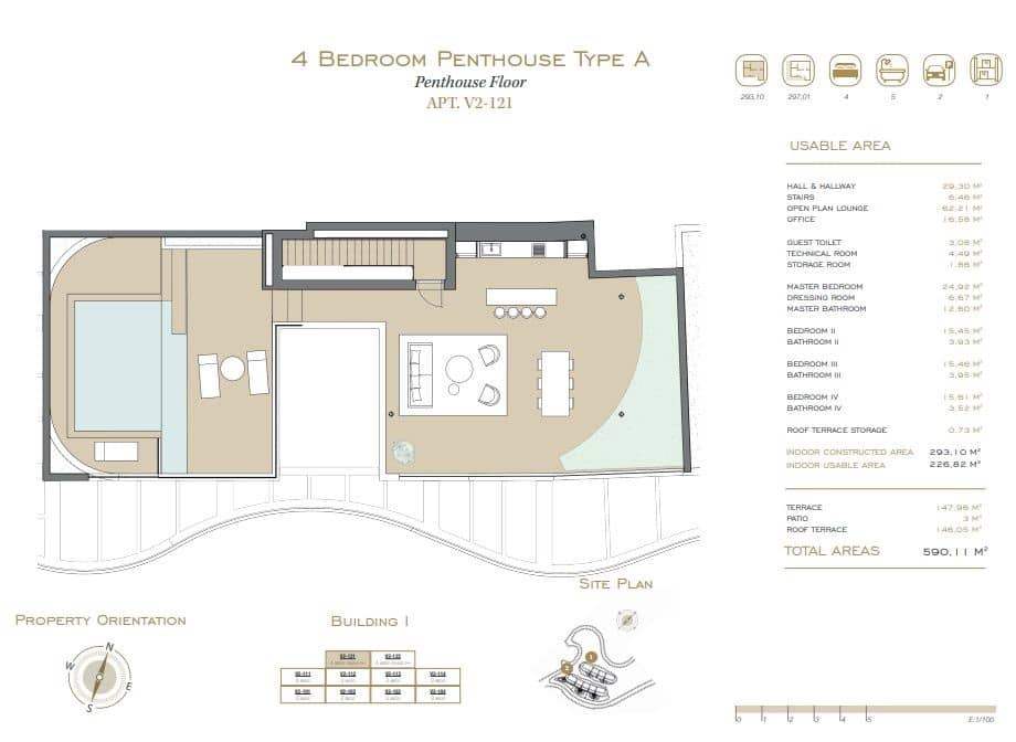 4 soveværelse Penthouse til salg i La Quinta med swimmingpool - € 2.995.000 (Ref: 9634216)