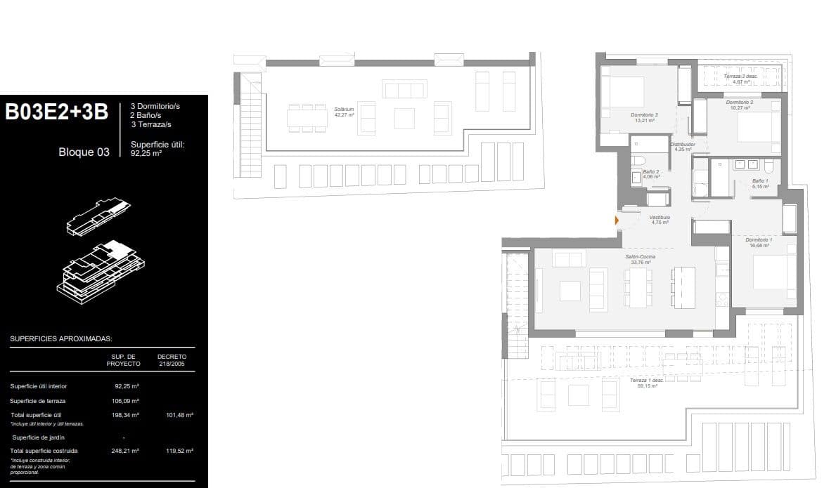 3 slaapkamer Penthouse te koop in Estepona met zwembad - € 764.000 (Ref: 9639485)