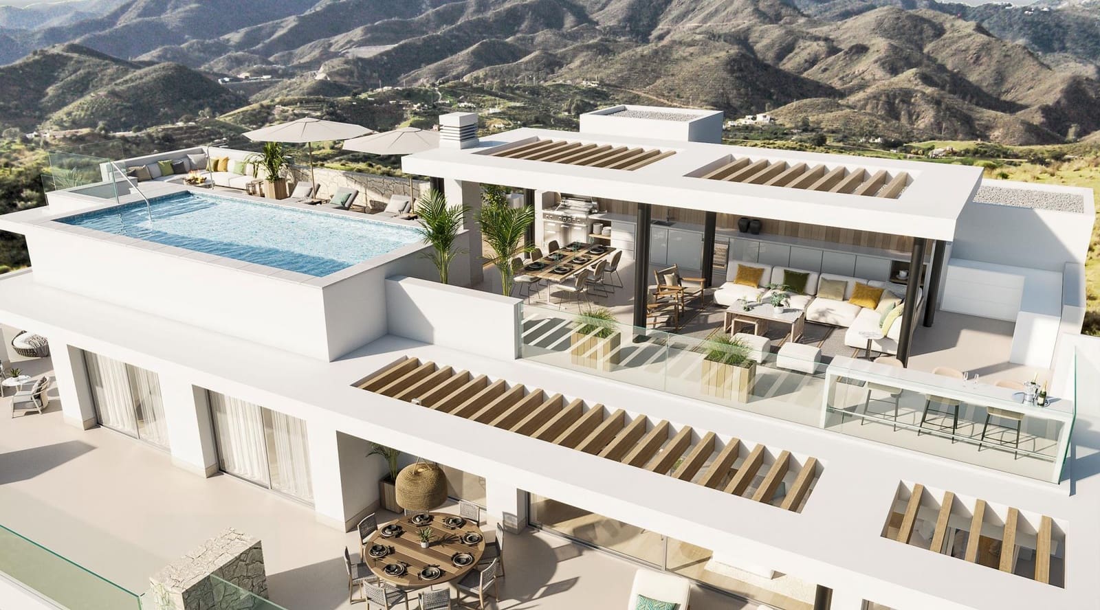 Apartamento de 2 habitaciones en La Mairena en venta con piscina - 960.000 € (Ref: 9686391)