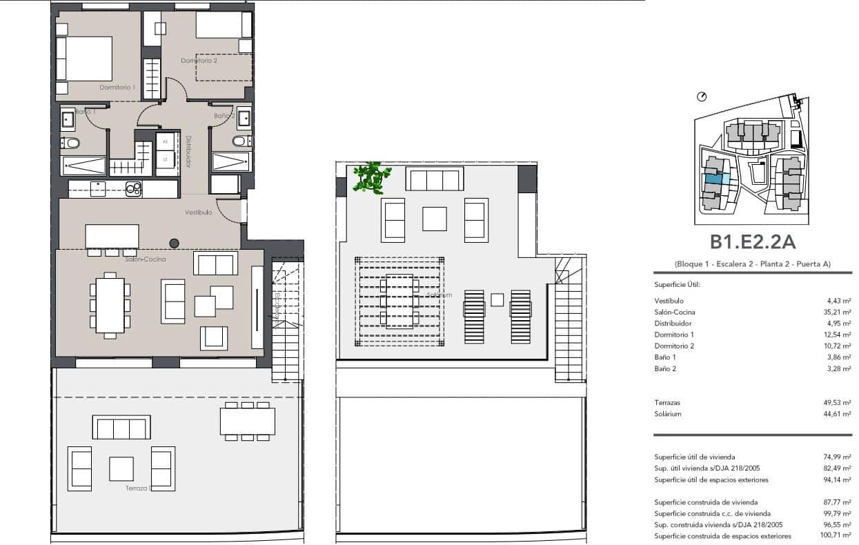 2 sovrum Takvåning till salu i Estepona med pool - 570 000 € (Ref: 9721674)